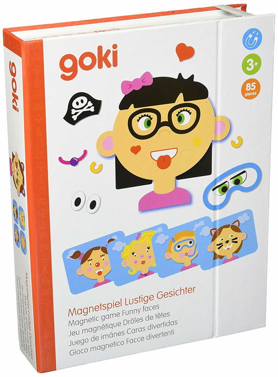 Cover for Magneetspel Grappig Gezicht Meisje 66dlg. (Lelut)