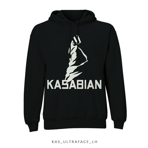Cover for Kasabian · Kasabian Unisex Pullover Hoodie: Ultra Face (Hoodie) [size L] [Black - Unisex edition] (2015)
