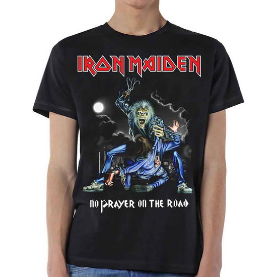 Iron Maiden Unisex T-Shirt: No Prayer On The Road - Iron Maiden - Merchandise - Global - Apparel - 5055979995920 - 14. Januar 2020