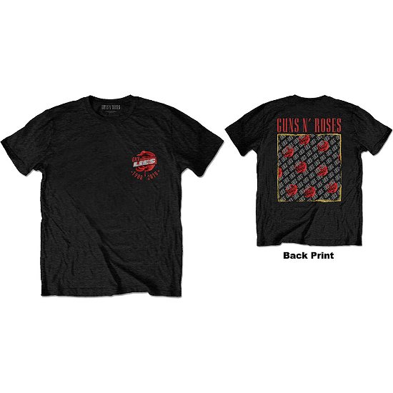Cover for Guns N Roses · Guns N' Roses Unisex T-Shirt: Lies Repeat/30 Years (Back Print) (T-shirt) [size S] [Black - Unisex edition]