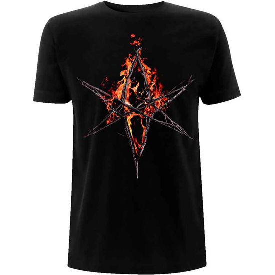 Cover for Bring Me The Horizon · Bring Me The Horizon Unisex T-Shirt: Flaming Hex (T-shirt) [size M] (2021)