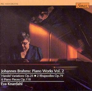 Cover for Brahms / Knardahl · V.2: Piano Works - 2 Rhapsodies (CD) (1992)