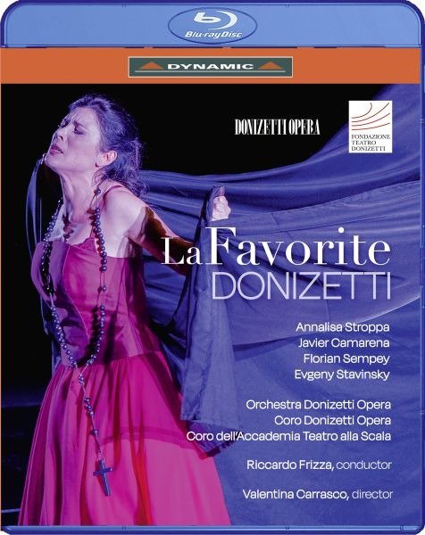 Cover for Orchestra Donizetti Opera / Riccardo Frizza / Annalisa Stroppa · Donizetti: La Favorite (Blu-ray) (2023)