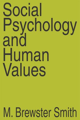 Cover for Anselm L. Strauss · Social Psychology and Human Values (Paperback Book) (2006)