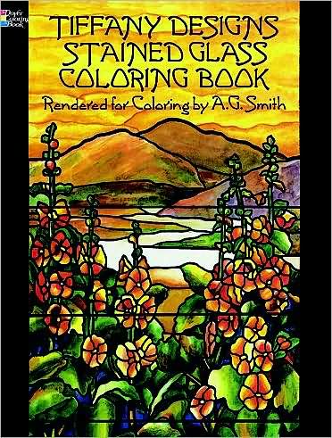 Cover for A. G. Smith · Tiffany Designs Stained Glass Coloring Book - Dover Design Stained Glass Coloring Book (Pocketbok) (1991)