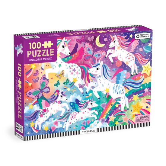 Cover for Mudpuppy · Unicorn Magic 100 Piece Puzzle (SPEL) (2025)