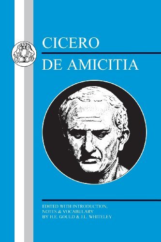 Cover for Marcus Tullius Cicero · De Amicitia (Paperback Book) (1998)