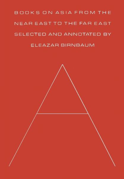 Cover for Eleazar Birnbaum · Books on Asia from the Near East to the Far East (Paperback Book) (1971)