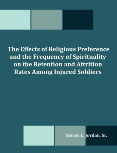 The Effects of Religious Preference and the Frequency of Spirituality on the Retention and Attrition Rates Among Injured Soldiers - Steven L. Jordan - Books - Dissertation.Com - 9781581123920 - February 5, 2008