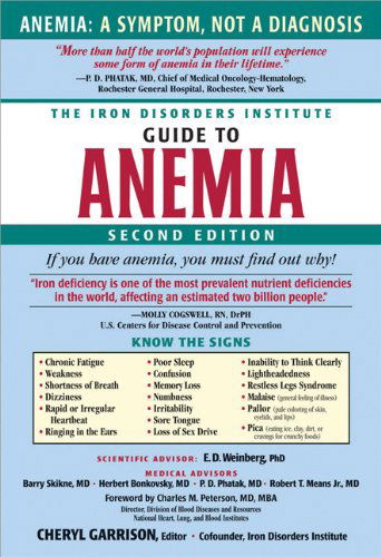 Cover for Cheryl Garrison · The Iron Disorders Institute Guide to Anemia (Taschenbuch) (2009)