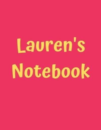 Cover for 99 Notes · Lauren's Notebook (Pocketbok) (2019)