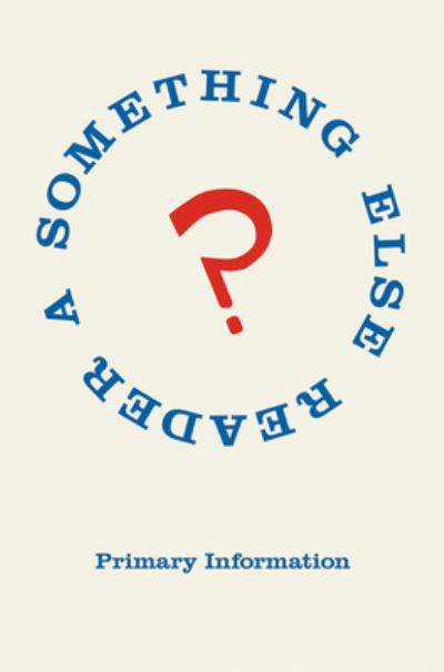 Cover for A Something Else Reader (Paperback Book) (2022)