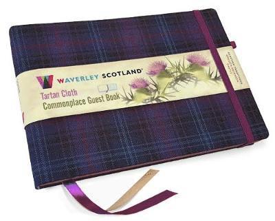 Cover for Guest Book - Kinloch Anderson Thistle Tartan cloth: Waverley Scotland Genuine Tartan Commonplace Series (16cm x 24cm) - Waverley Scotland Tartan Cloth Commonplace Stationery range / Gift / Stationery / Plaid Stationery items (Hardcover Book) (2018)