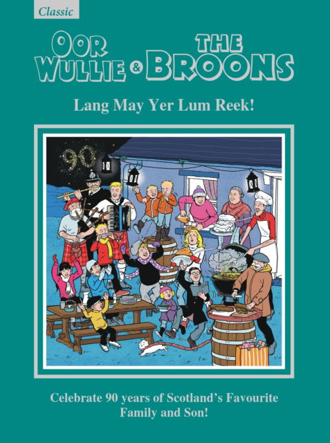 Cover for Oor Wullie &amp; The Broons Gift Book 2026: Lang May Yer Lum Reek! (Hardcover Book) (2025)