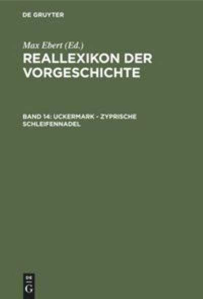 Cover for Max Ebert · Uckermark - Zyprische Schleifennadel (Book) (1929)