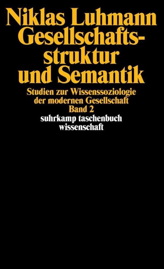 Cover for Niklas Luhmann · Suhrk.tb.wi.1092 Luhmann.gesellschaft.2 (Bog)