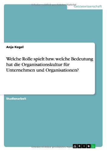 Cover for Kegel · Welche Rolle spielt bzw. welche B (Book) [German edition] (2009)