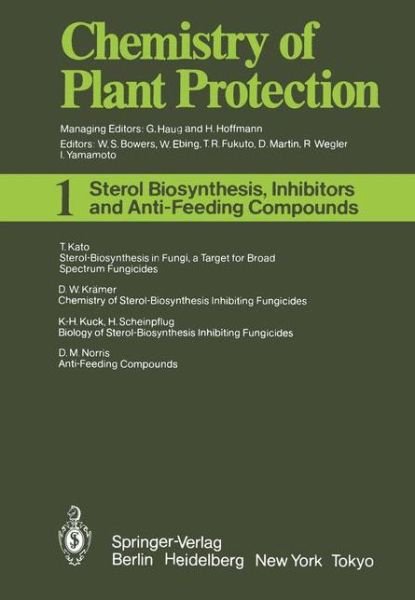 Cover for T Kato · Sterol Biosynthesis Inhibitors and Anti-Feeding Compounds - Chemistry of Plant Protection (Pocketbok) [Softcover reprint of the original 1st ed. 1986 edition] (2011)