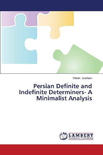 Cover for Elham Salehian · Persian Definite and Indefinite Determiners- a Minimalist Analysis (Pocketbok) (2013)