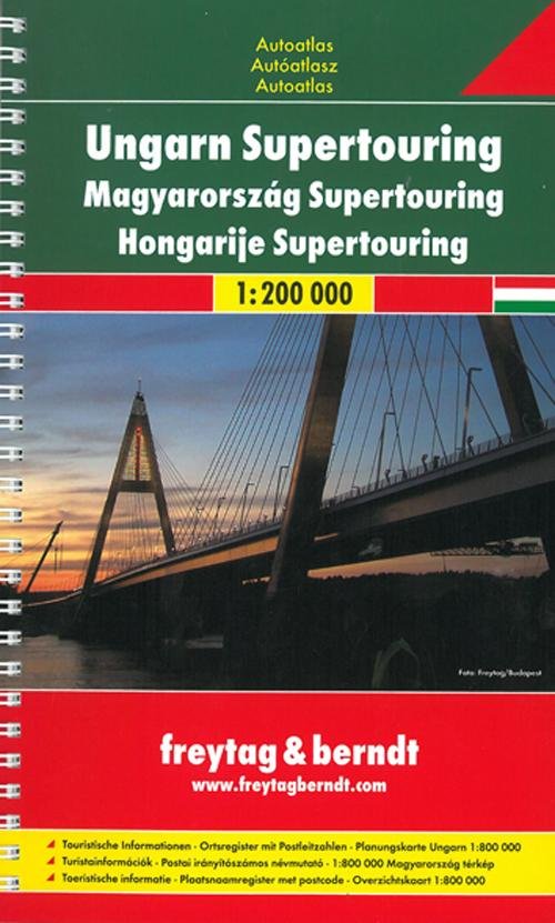 Cover for Freytag &amp; Berndt · Ungarn Supertouring Autoatlas (Bog) [2. udgave] (2001)