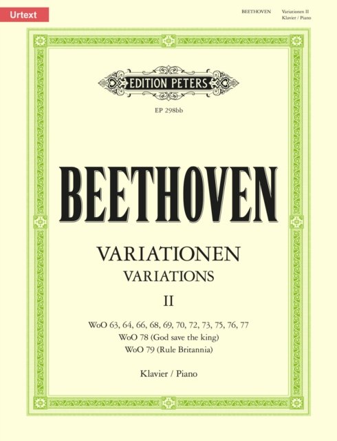 Cover for Variations (complete) Vol.2 (Sheet music) (2001)