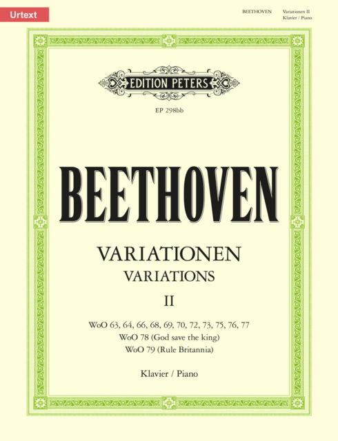 Variations (complete) Vol.2 - - Livros - Edition Peters - 9790014003920 - 12 de abril de 2001