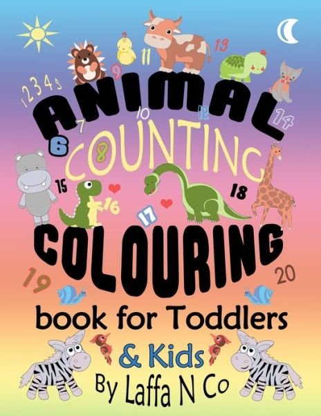 Cover for Laffa N Co · Animal Counting Colouring Book For Toddlers &amp; Kids (Paperback Bog) (2020)