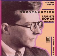 Cover for D. Shostakovich · Complete Songs Vol.3 (CD) (2006)