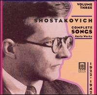 Complete Songs Vol.3 - D. Shostakovich - Musik - DELOS - 0013491330921 - 22 september 2006