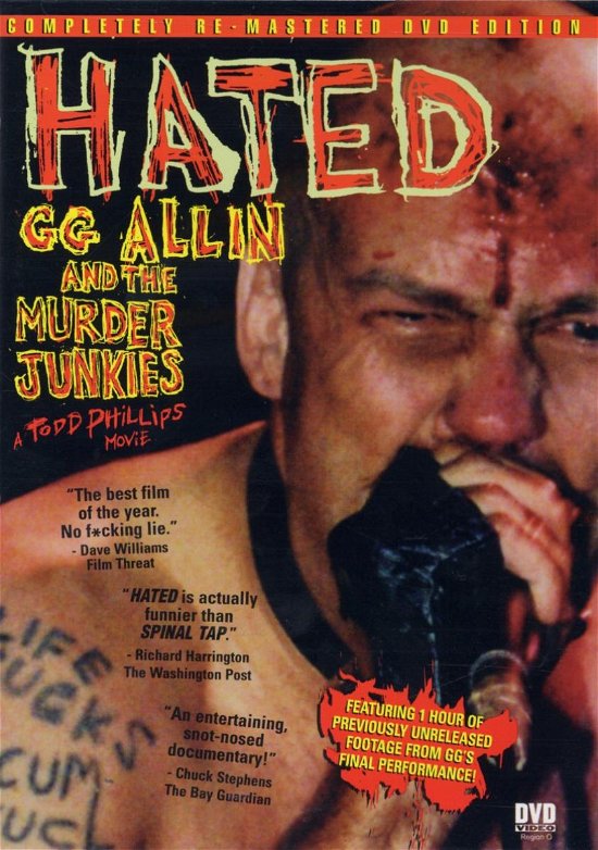 Hated - Gg Allin - Filmes - MVD - 0022891282921 - 23 de novembro de 1999