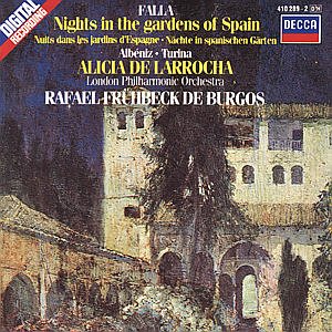Cover for De Larrocha Alicia · Falla / Albeniz / Turina (CD) (2002)