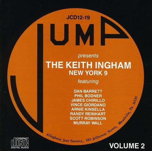 Cover for Ingham,keith &amp; the New York 9 · Keith Ingham &amp; the New York 9: 2 (CD) (2012)