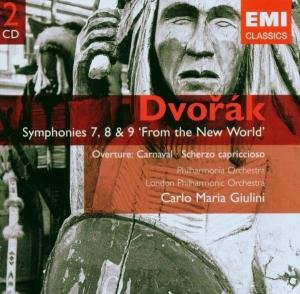 Cover for Giulini Carlo Maria · Dvorak: Symphonies 7, 8 &amp; 9 Fr (CD) (2017)
