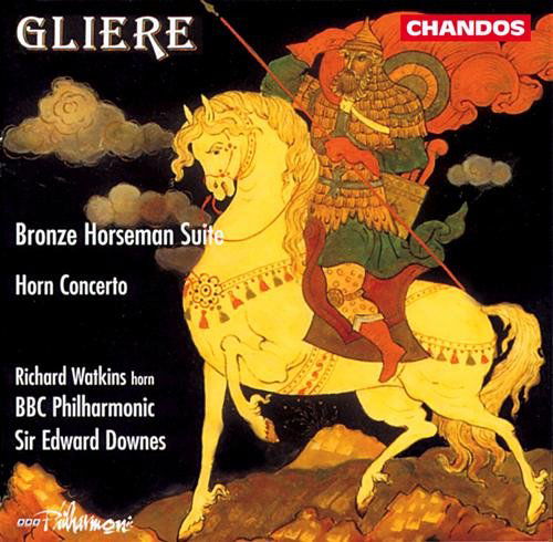 Bronze Horseman Suite / Horn Concerto - Gliere / Watkins / Downes / Bbc Philharmonic - Musiikki - CHANDOS - 0095115937921 - tiistai 18. heinäkuuta 1995