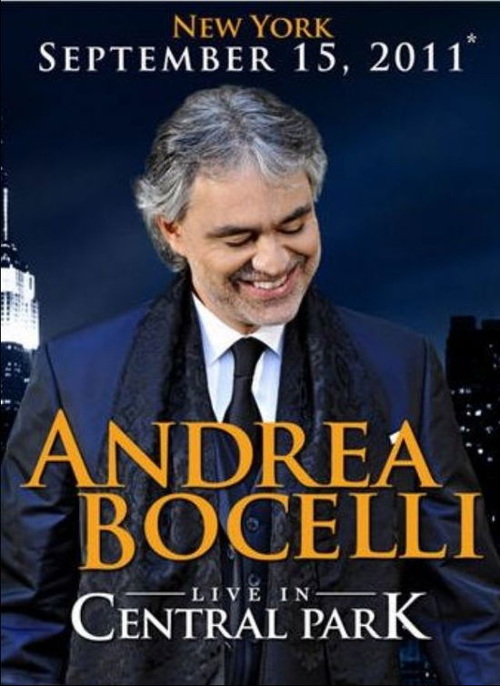 Cover for Andrea Bocelli · One Night in Central Park (Blu-ray) (2011)