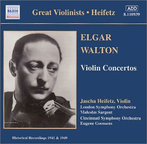 Plays Elgar / Walton - Jascha Heifetz - Muzyka - Naxos Historical - 0636943193921 - 1 lutego 2001