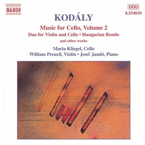 Cover for Z. Kodaly · Music For Cello Vol.2 (CD) (1999)