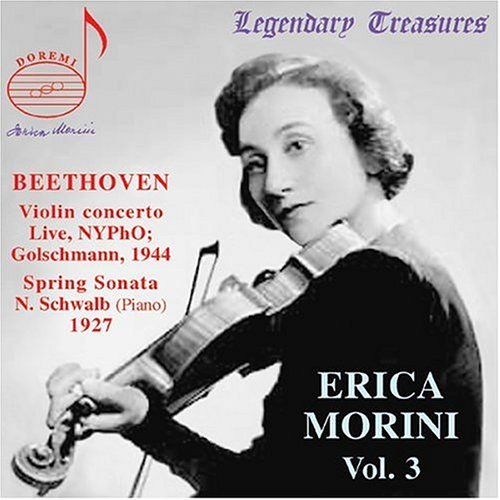 Cover for Morini · Erica Morini in Concert 3 (CD) (2001)