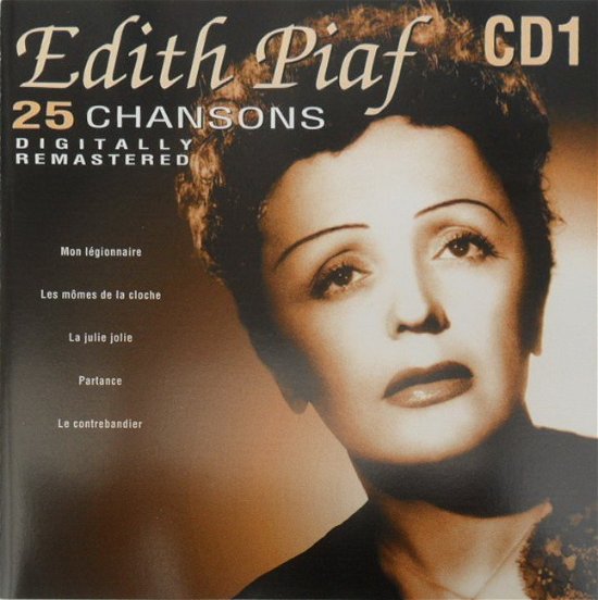 Cover for Piaf Edith · 25 Chansons (CD)