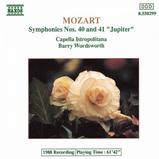 Symphonies 40 & 41 - Mozart / Wordsworth - Musiikki - Naxos - 0730099529921 - tiistai 30. kesäkuuta 1992