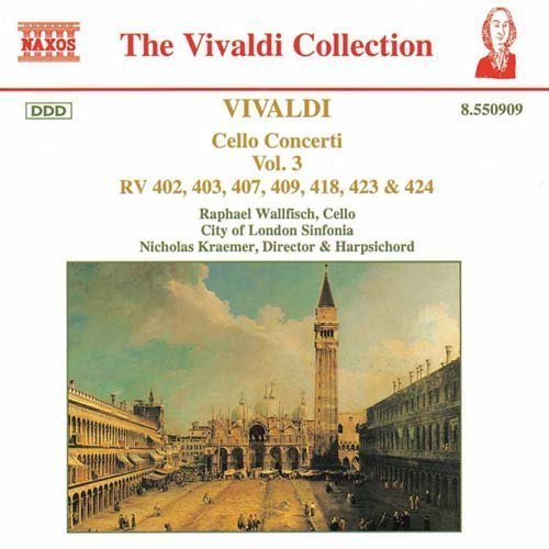Vivaldicello Concerti Vol 3 - City of London Sinfkraemer - Música - NAXOS - 0730099590921 - 15 de junio de 1995
