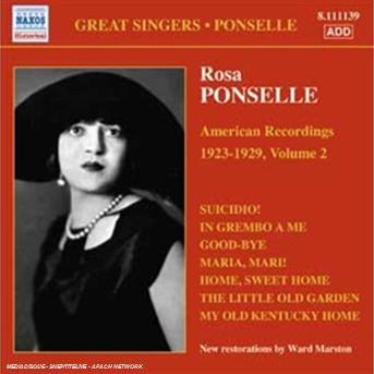 Cover for Rosa Ponselle · PONSELLE: American Rec. Vol.2 (CD) (2007)