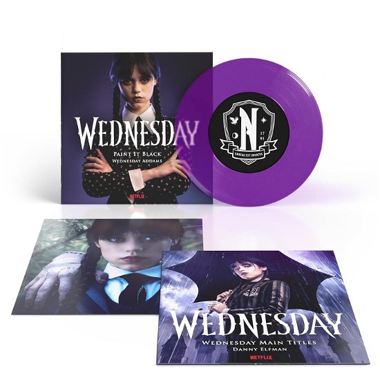 Cover for Wednesday Addams &amp; Danny Elfman · Paint It Black (7&quot;) (2023)