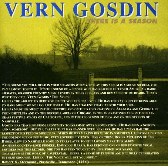 Cover for Vern Gosdin · There is a Season (CD) (2003)