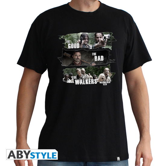 THE WALKING DEAD - Tshirt "Good,Bad,Walkers" man SS black - Basic* - The Walking Dead - Fanituote - ABYstyle - 3700789240921 - torstai 7. helmikuuta 2019