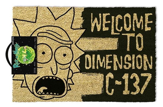 Rick and Morty Welcome to Dimension C-137 Door Mat - Pyramid - Merchandise - PYRAMID - 5050293851921 - February 7, 2019