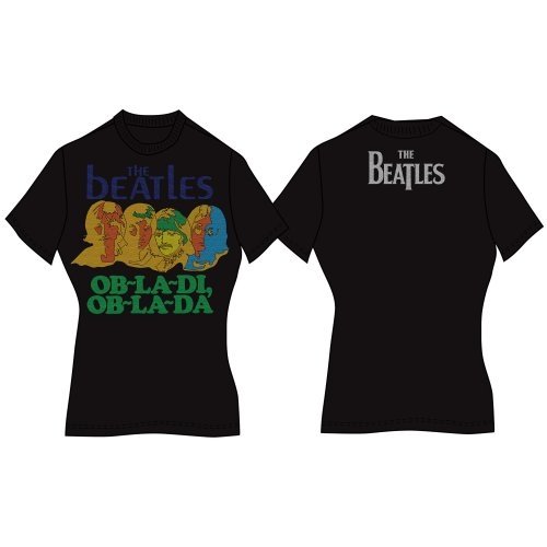 The Beatles Ladies T-Shirt: Ob-La-Di (Back Print) - The Beatles - Merchandise -  - 5055295315921 - 