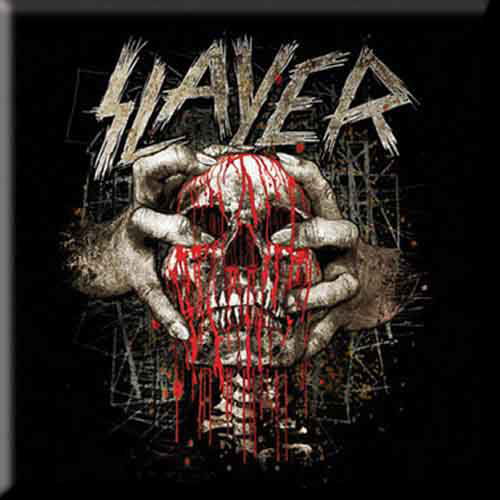 Slayer Fridge Magnet: Skull Clench - Slayer - Merchandise - Global - Accessories - 5055295386921 - August 18, 2015
