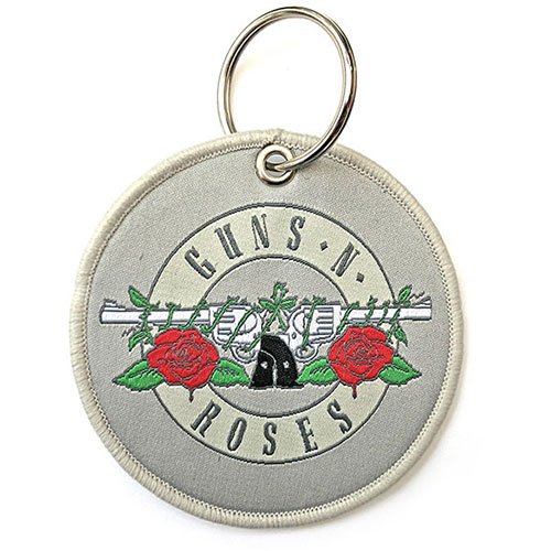 Guns N' Roses Keychain: Silver Circle Logo (Double Sided Patch) - Guns N Roses - Merchandise -  - 5056368603921 - 