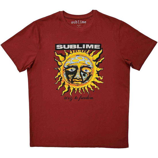 Sublime Unisex T-Shirt: GRN 40 Oz - Sublime - Fanituote -  - 5056561091921 - 